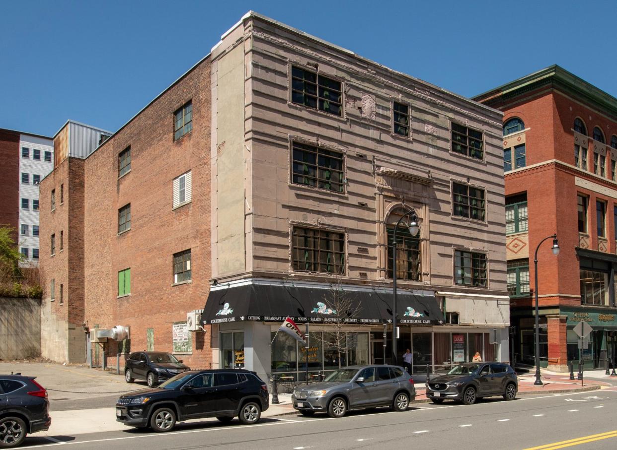 The former Olympic Trophy building at 204 Main St. is being redeveloped.