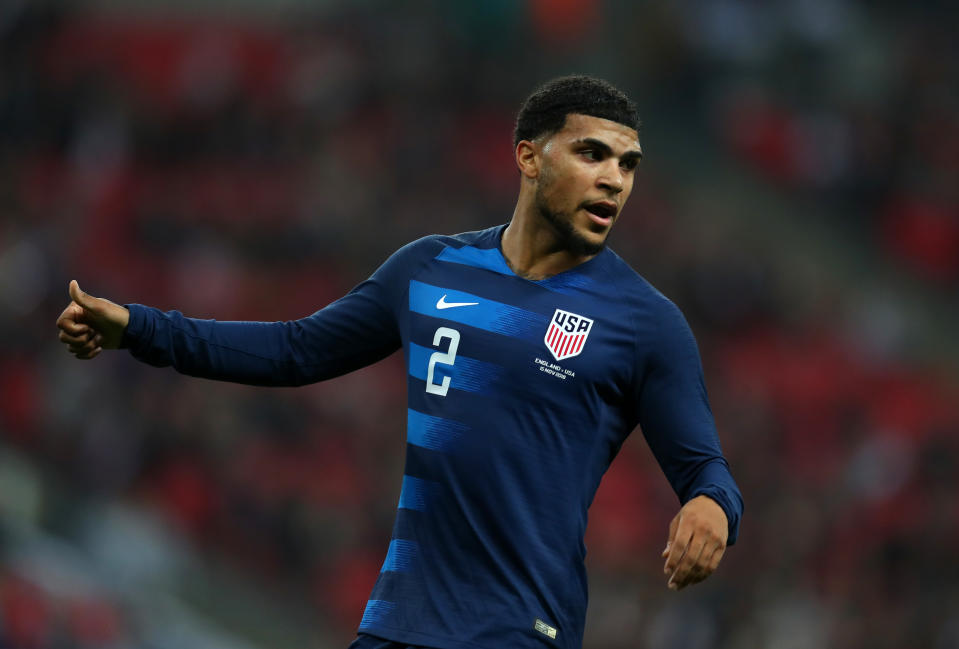 DeAndre Yedlin could make his second start of 2019 for the United States against Canada. (Catherine Ivill/Getty)