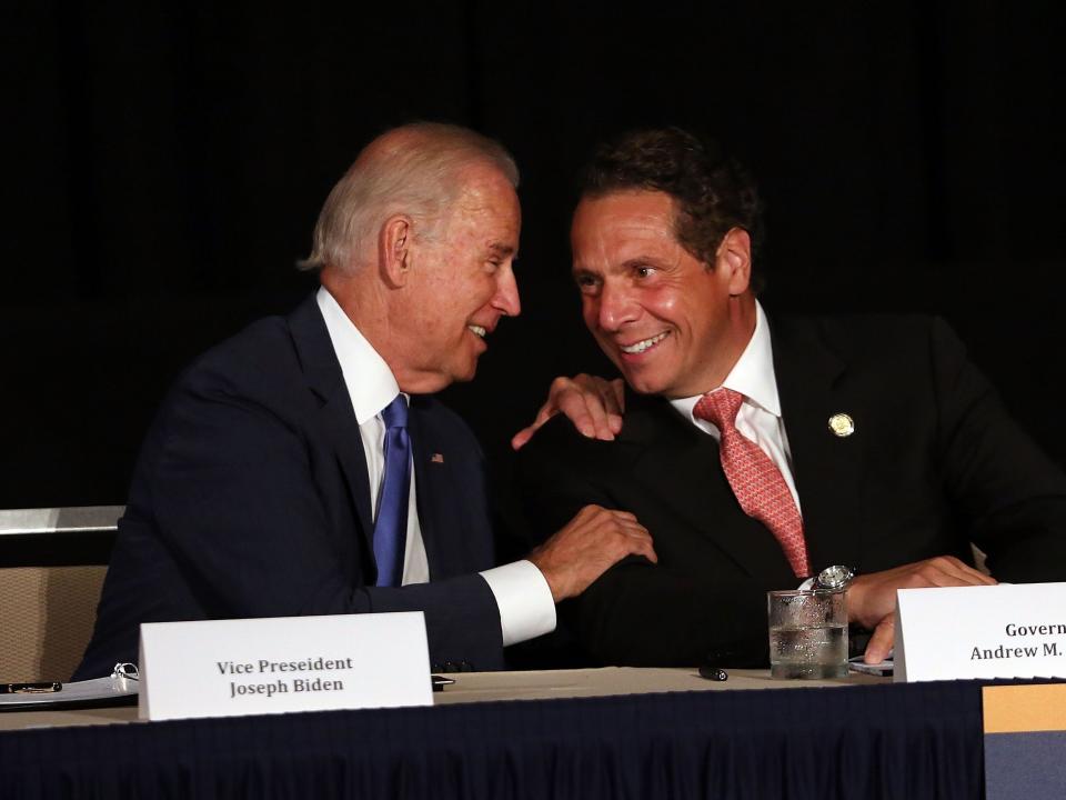 Joe Biden and Andrew Cuomo