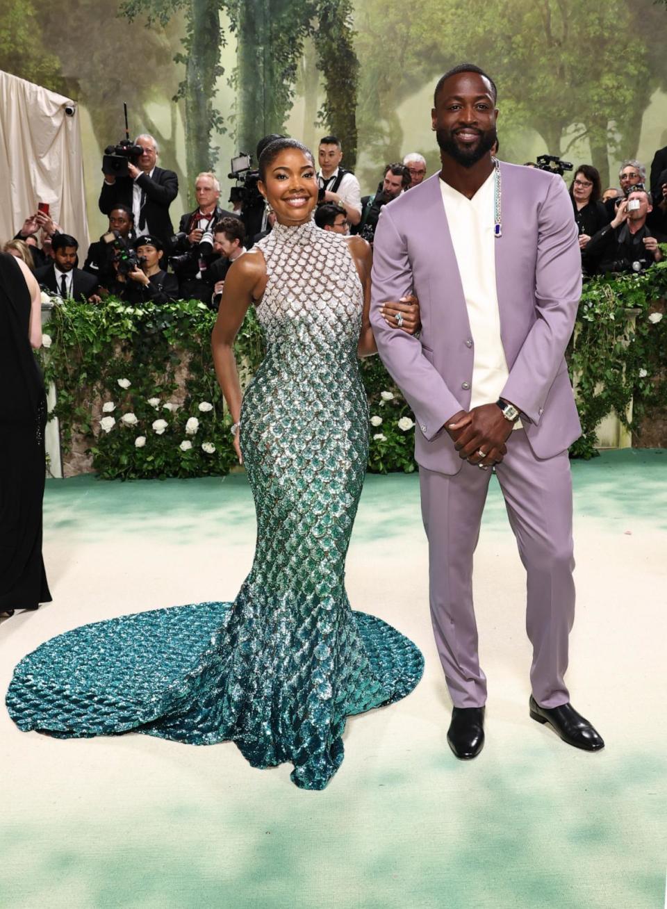 PHOTO: Gabrielle Union and Dwyane Wade attend The 2024 Met Gala Celebrating 'Sleeping Beauties: Reawakening Fashion' at The Metropolitan Museum of Art on May 6, 2024 in New York. (Jamie Mccarthy/Getty Images)