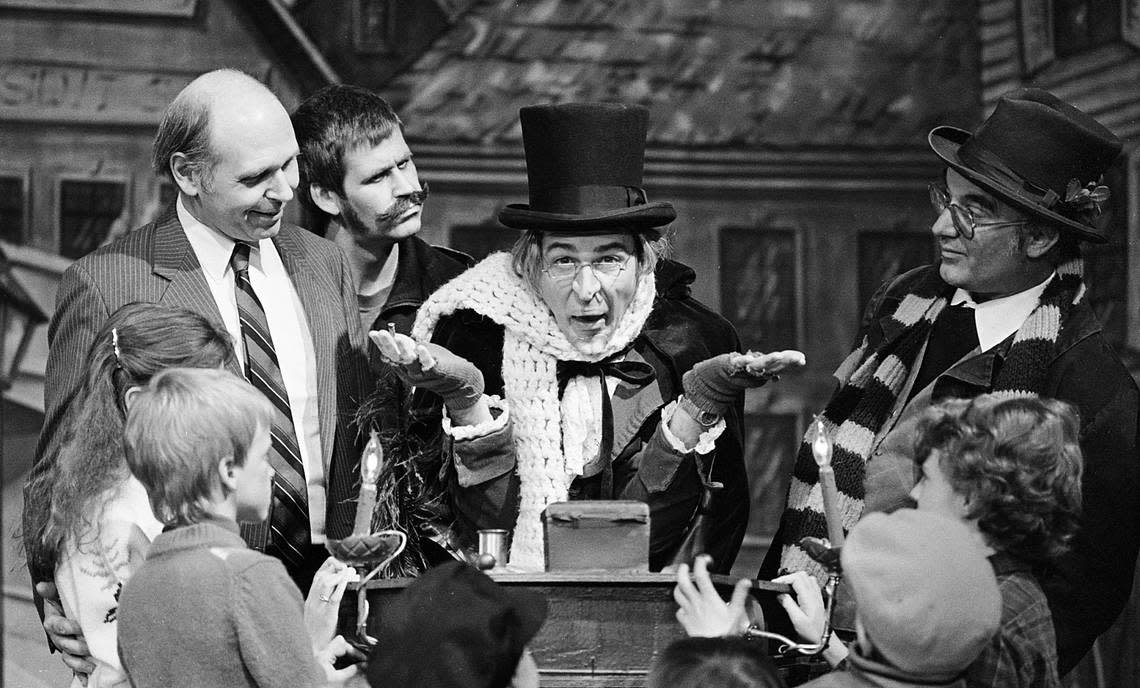 Ira David Wood III originated his version of Ebenezer Scrooge in 1974 when a young director at Raleigh’s Theater in the Park.