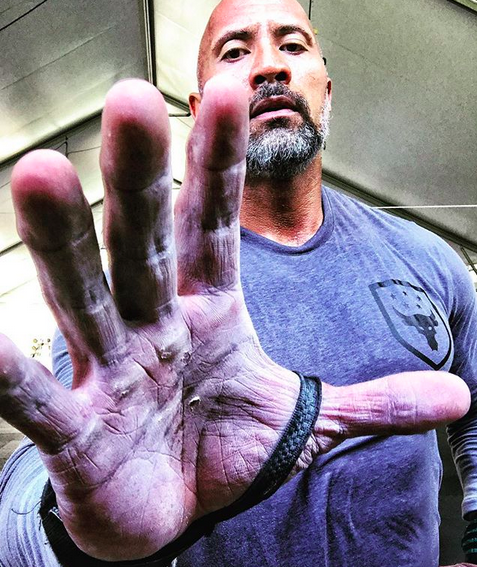 <p>“Chalked up and heavily calloused on one of my fav holidays – Labor Day,” the Rock wrote, along with a promise, as he showed off his worn-in mitts. “Cheers to always putting in the hard work with our two hands. My hands may be f***ed up, calloused [sic] and clearly super sexy, but when I shake your hand and look you in the eye and commit; it’s stronger than any labor contract we could sign. I’m old school that way. Cheers to the working men and women today. Enjoy your families.” (Photo: <a rel="nofollow noopener" href="https://www.instagram.com/p/BYoupRWliDd/?taken-by=therock" target="_blank" data-ylk="slk:Dwayne Johnson via Instagram;elm:context_link;itc:0;sec:content-canvas" class="link ">Dwayne Johnson via Instagram</a>) </p>
