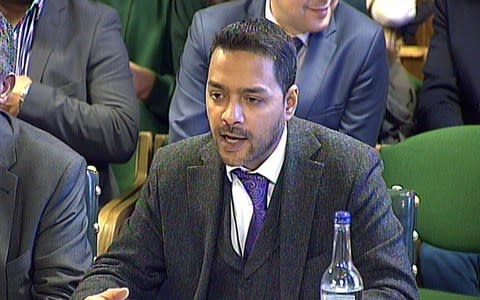 Lawyer Tasnime Akunjee gives evidence to the Home Affairs Select Committee in the House of Commons, London - Credit: PA/PA