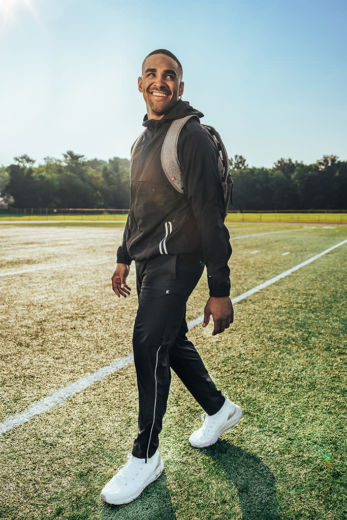 Jalen Hurts of the Philadelphia Eagles wearing Eastbay Performance apparel. - Credit: Courtesy of Eastbay