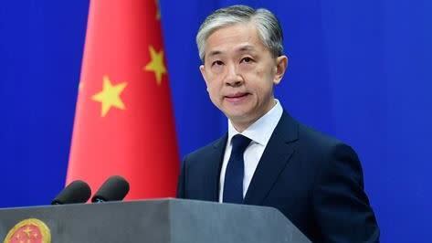 中國外交部發言人汪文斌回應釣魚台問題。（圖／翻攝中國外交部）