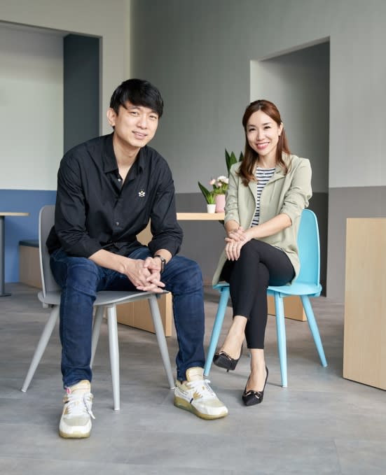 Geniebook co-founders Neo Zhizhong and Alicia Cheong