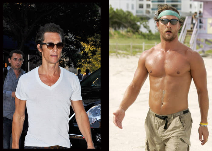 Here's how Matthew McConaughey looked before he hit his lowest ever weight for a movie role.