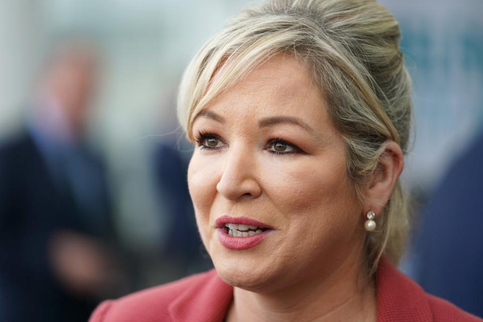 Northern Ireland deputy First Minister Michelle O’Neill has accused the UK Government of interfering in the Stormont election (Brian Lawless/PA) (PA Wire)