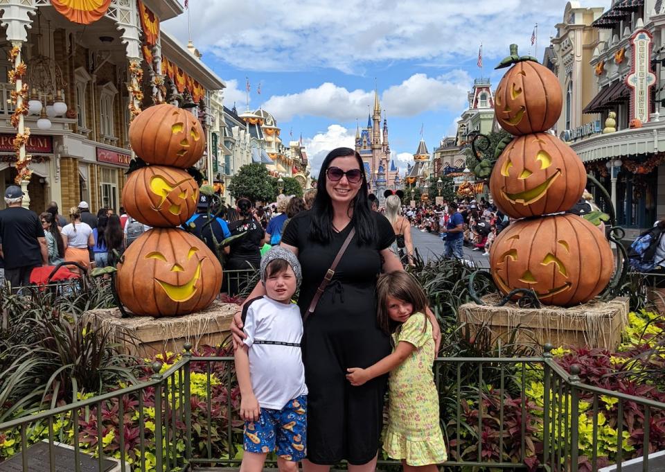 Stephanie Morris with her children, nine-year-old Casey and six-year-old Nolah.