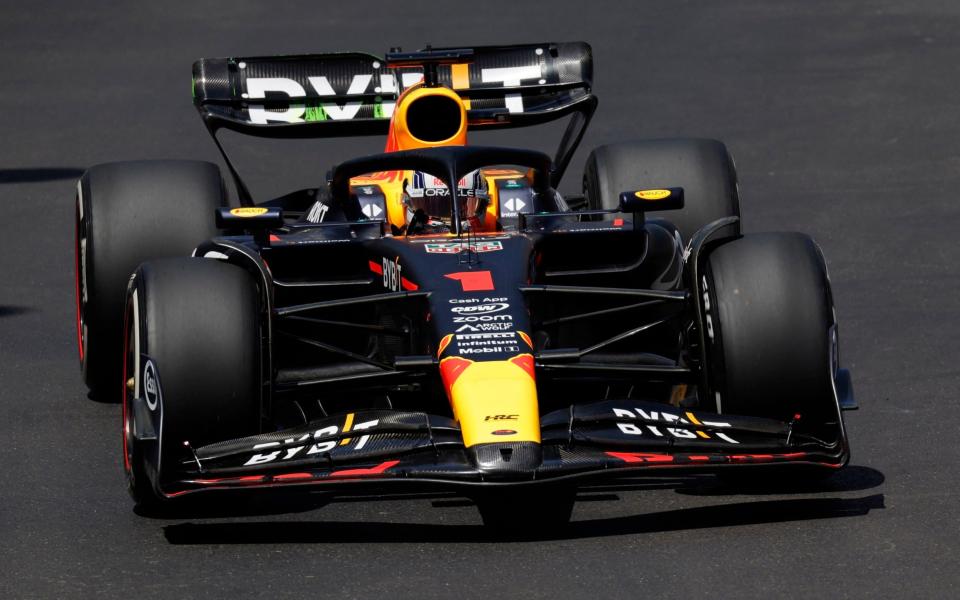 Red Bull's Max Verstappen during practice - Reuters/Piroschka Van De Wouw