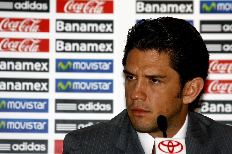 MEXICO CITY, MEXICO - FEBRUARY 05:  Alejandro Irarragorri, President of Santos Laguna, during the press conference to announce the friendly match Mexico v North Korea at FEMEXFUT on February 05, 2010 in Mexico City, Mexico. (Photo by Juan Villa/Jam Media/LatinContent via Getty Images)