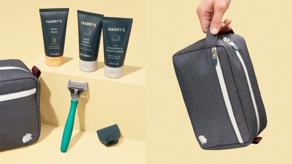 Any giftee will appreciate a quality grooming kit, like the Harry’s Shave & Shower Travel Kit.