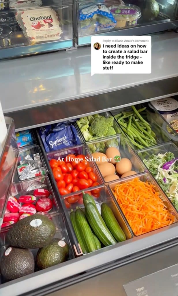 “[One] of my New Year’s resolutions was to eat at least one salad per day,” Enriquez, 40, posted on TikTok last week. makeitwithmicah/TikTok