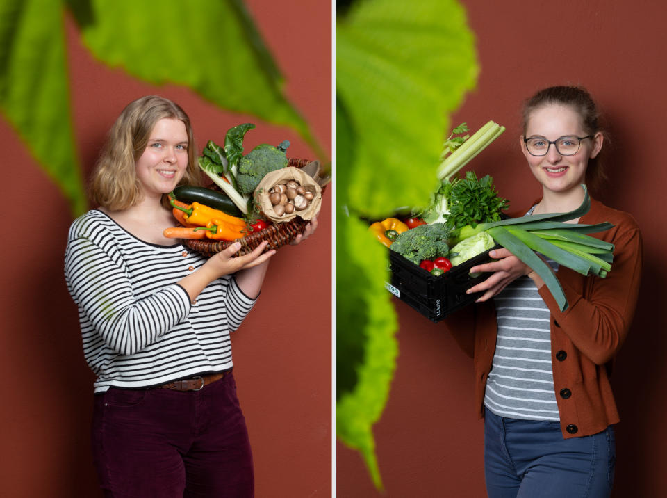 Testeten Anbieter von Gemüsekisten: Sophie und Johanna aus Siegen. (Bild: Stiftung Warentest)