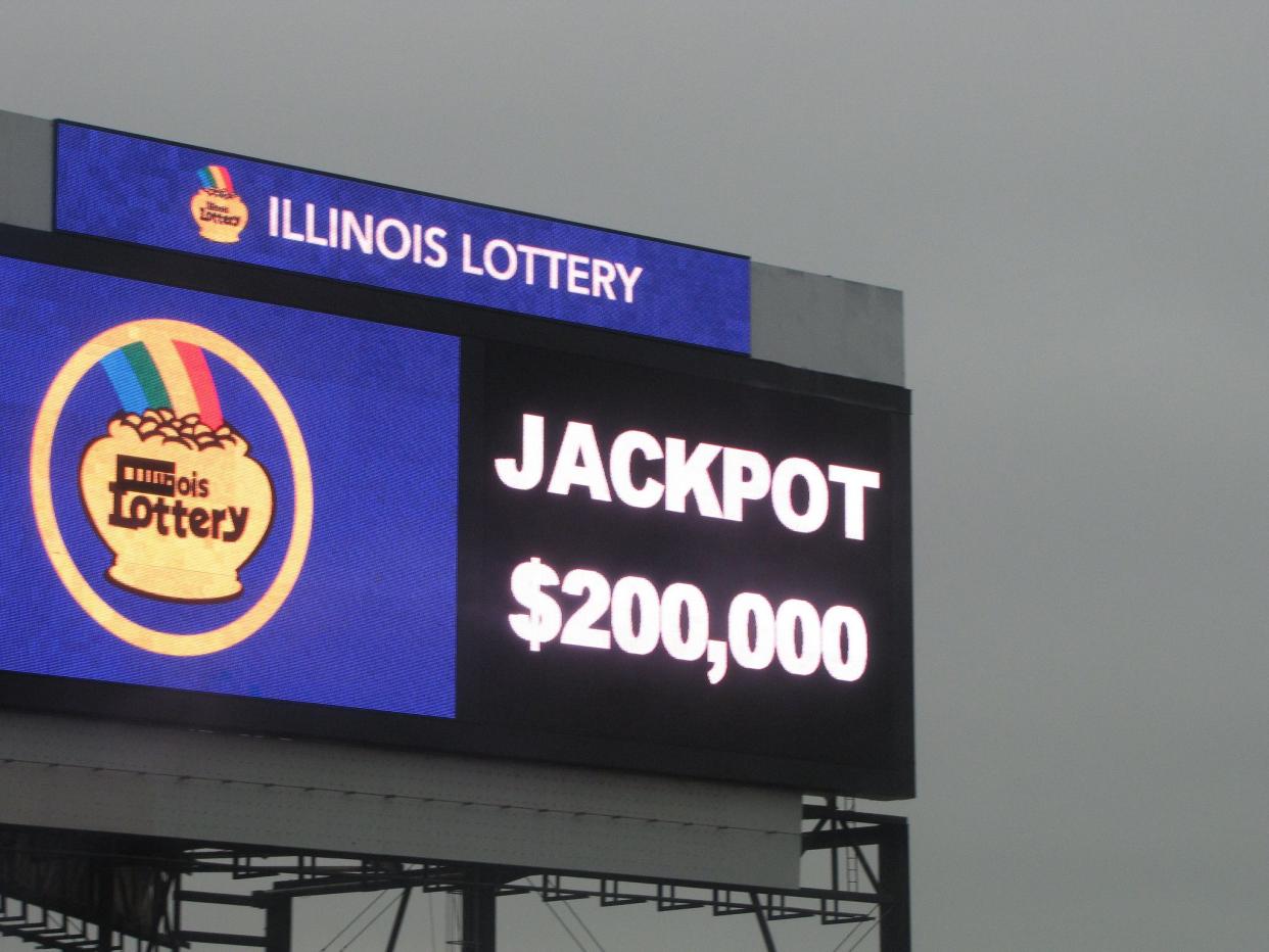 Illinois lottery sign