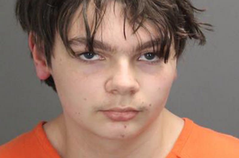 Ethan Crumbley was 15 when he killed four of his classmates. He was charged with four counts of first-degree murder, terrorism, and other weapons charges in the shooting that occurred on Nov. 30, 2021, at Oxford High School near Detroit. File Photo courtesy of Oakland County (Mich.) Sheriff's Office/UPI