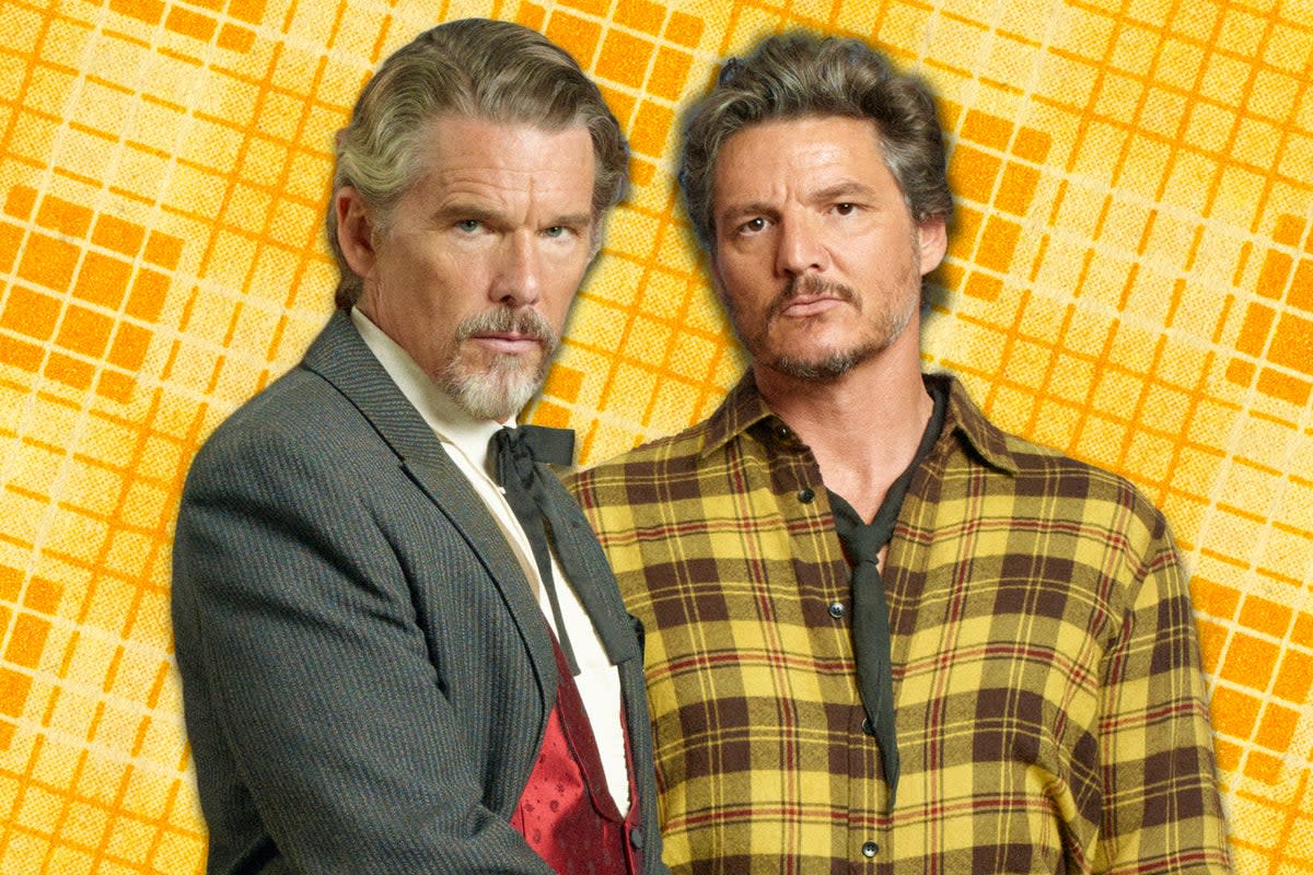 Strange new way of funding: Ethan Hawke (left) and Pedro Pascal in Pedro Almodóvar’s Saint Laurent-backed ‘Strange Way of Life’  (Pathé/iStock)