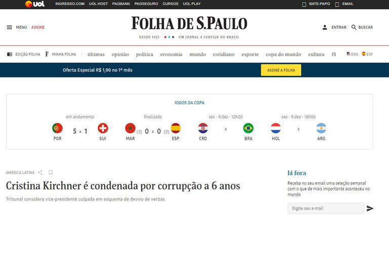 Folha de San Pablo, Brasil