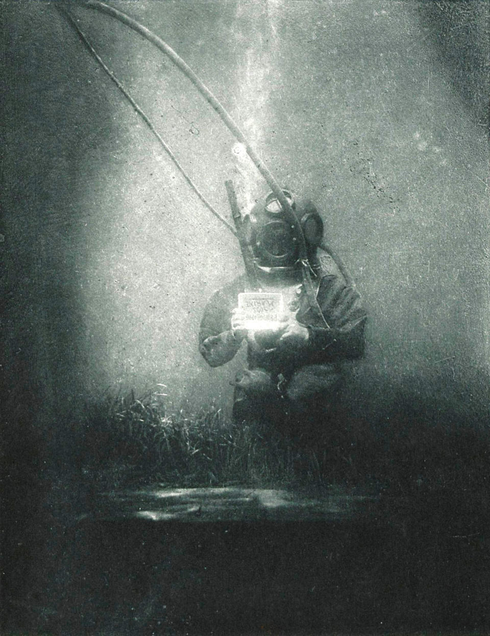 A person underwater