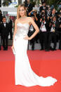 <p>Petra Nemcova stuns in a strapless gown at the ‘Sorry Angel’ premiere in Cannes. </p>