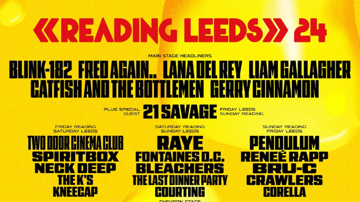  Reading & Leeds 2024 poster, cropped. 