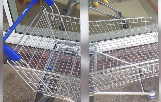 This shopping trolley is definitely empty. Photo: Caters