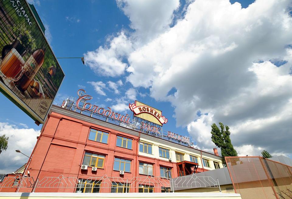 The Roshen chocolate factory in Kyiv in 2014. (Unkel/ullstein bild via Getty Images)