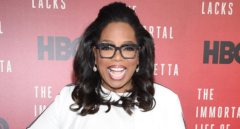 Oprah Winfrey attends <em>The Immortal Life of Henrietta Lacks</em> premiere on April 18 in New York City. (Photo: Dimitrios Kambouris/Getty Images)