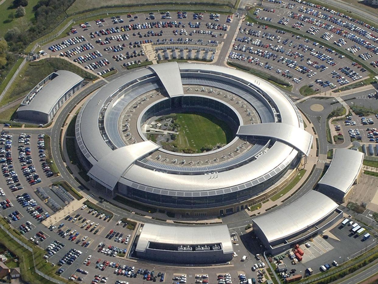 The GCHQ headquarters in Cheltenham, nicknamed 'The Doughnut': PA