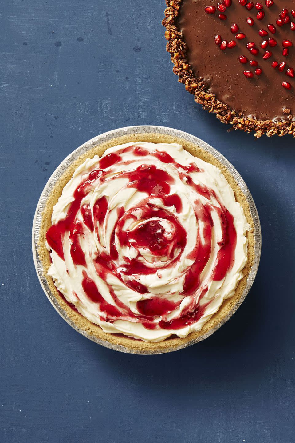 <p>Making this cheesecake requires a mere 25 minutes of prep work. Throw it in the fridge when you're done and move on to the next to-do item. </p><p><strong>Get the recipe at <a rel="nofollow noopener" href="https://www.goodhousekeeping.com/food-recipes/a41239/no-bake-cranberry-cheesecake-recipe/" target="_blank" data-ylk="slk:Good Housekeeping;elm:context_link;itc:0;sec:content-canvas" class="link ">Good Housekeeping</a>. </strong></p>