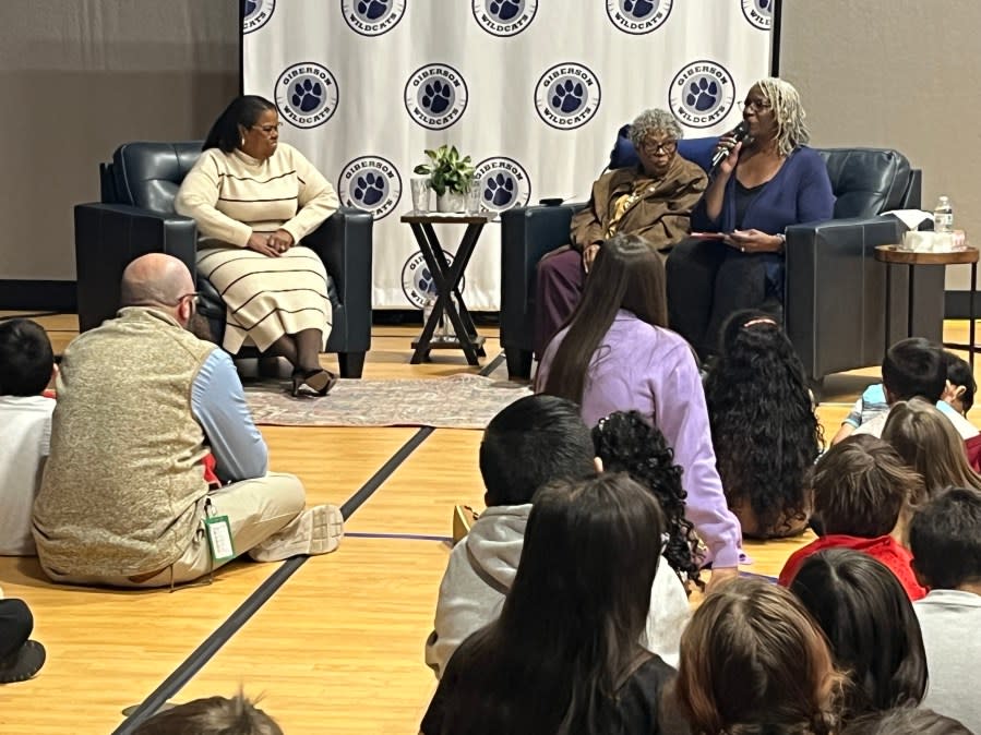 Opal Lee, "Grandmother of Juneteenth" visits Giberson Elementary