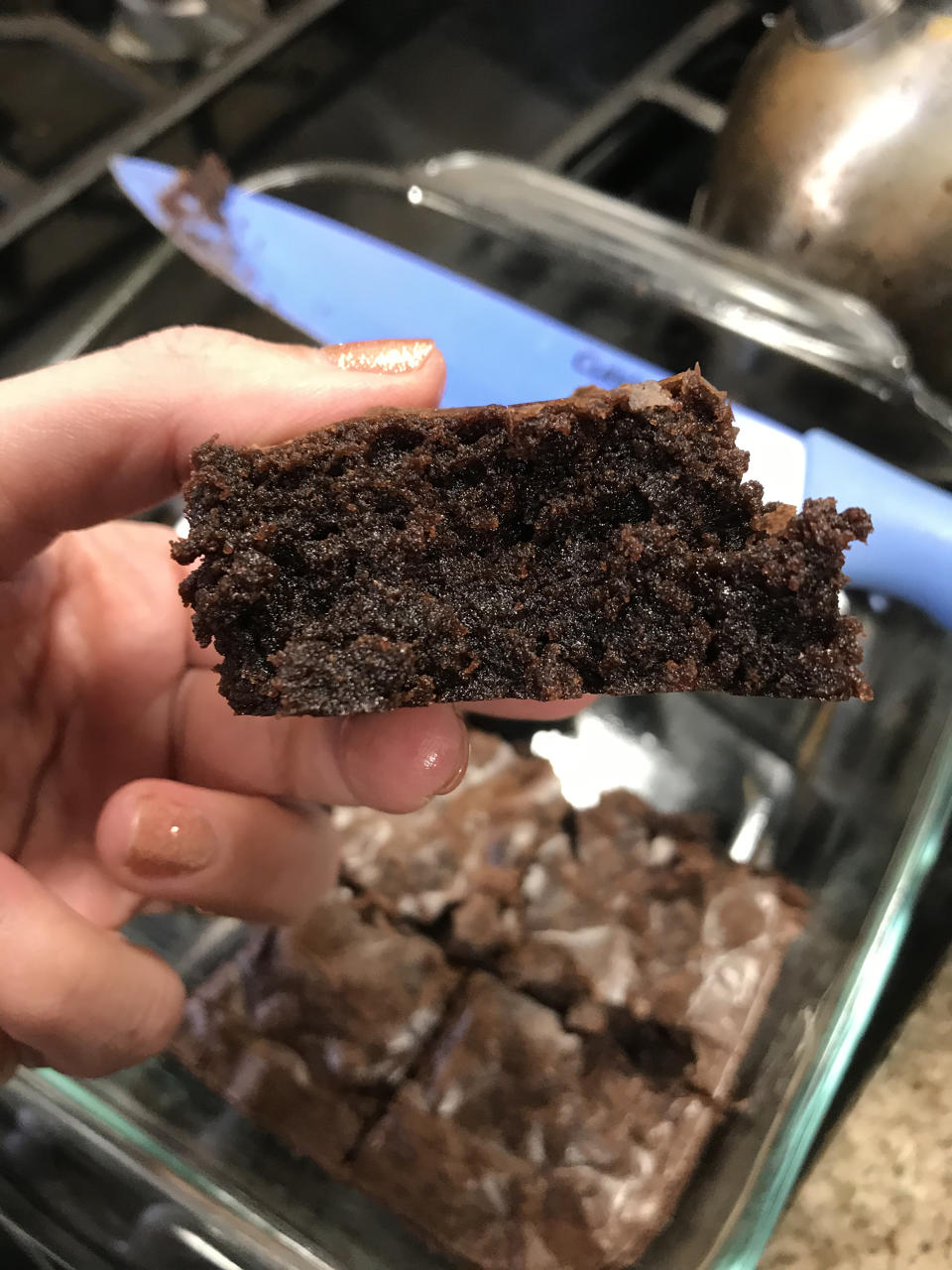 Reducing the number of eggs results in a fudgier brownie. Prefer a cake-like brownie? Try adding an extra egg instead. (Rheana Murray / TODAY)