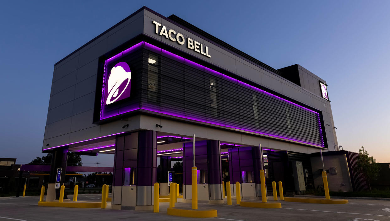 Taco Bell Defy features a two-way audio and video technology service for customers to communicate with team members located on the building's second floor.  (Courtesy Taco Bell)