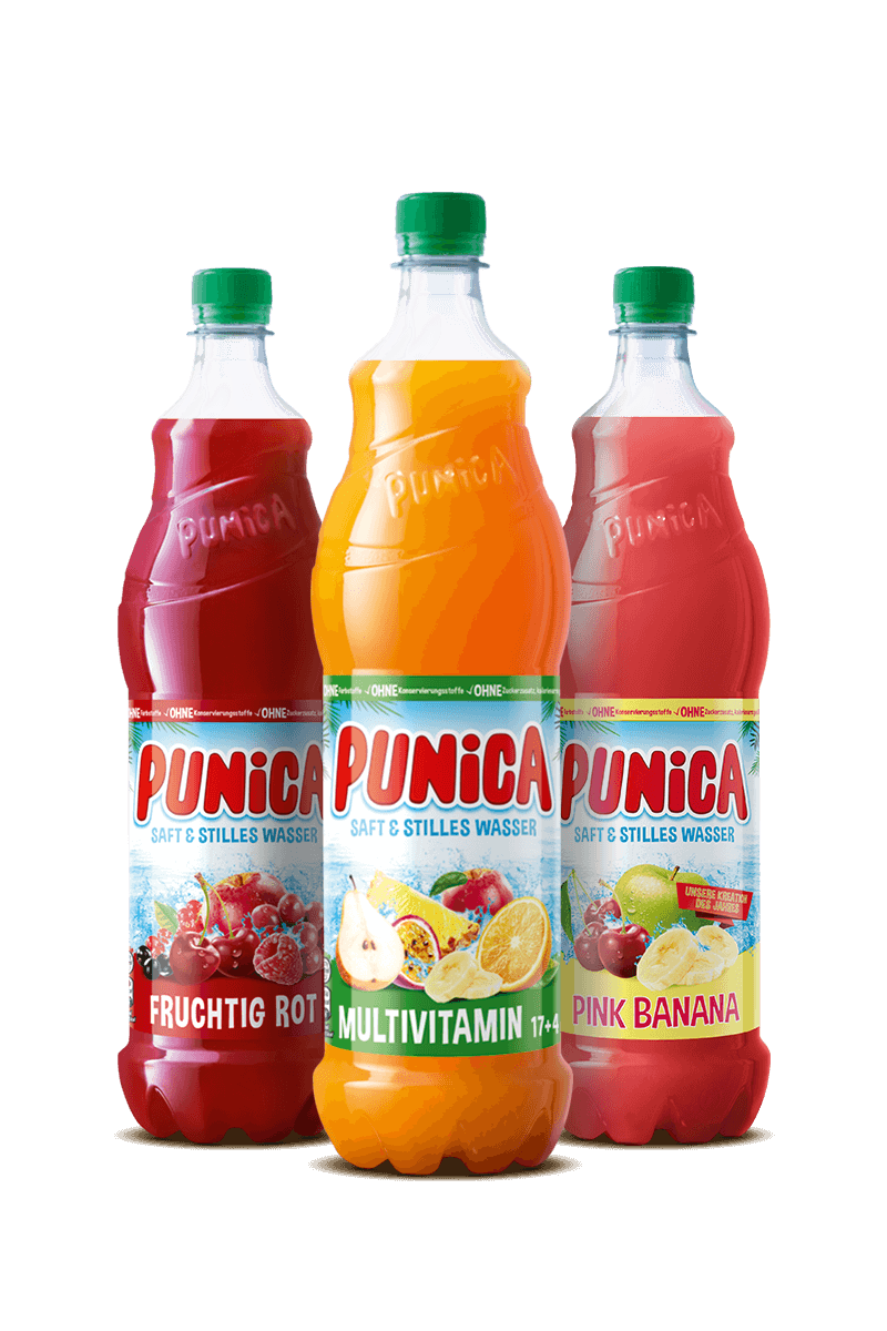 <p>Punica gibt es bereits seit 1977. Während das Unternehmen anfangs noch autark agierte, wurde es 2005 von PepsiCo aufgekauft. Mit einem größeren Budget im Hintergrund konnte man sich ausbreiten und heute steht die Marke bei der VuMa-Umfrage bei 13,1 Prozent – fast das doppelte von Albi. (Foto: Punica.de) </p>