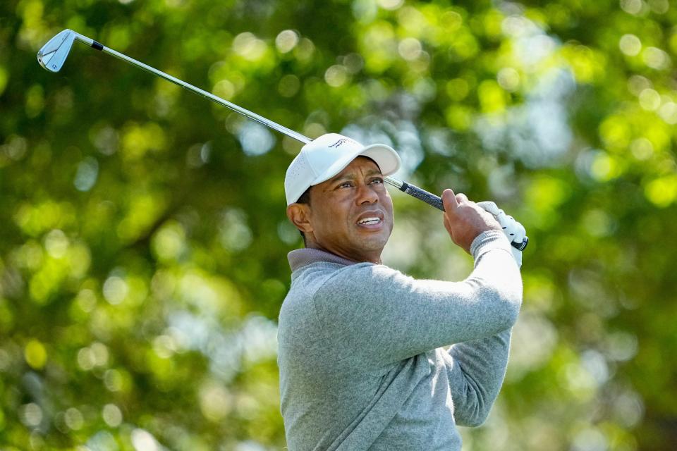 Tiger Woods at the 2024 Masters. (Photo: USA TODAY)