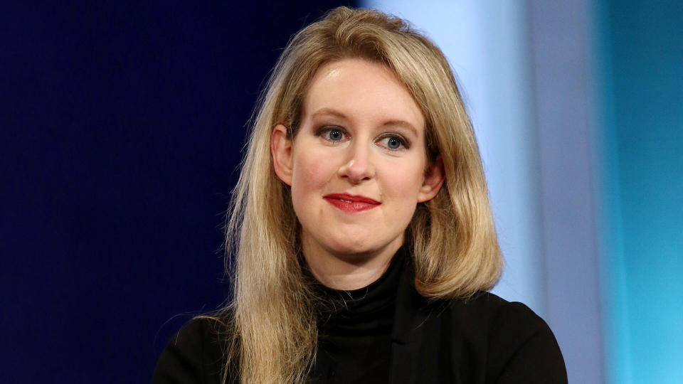 Elizabeth Holmes, CEO of Theranos, participates in the closing plenary session of the Clinton Global Initiative