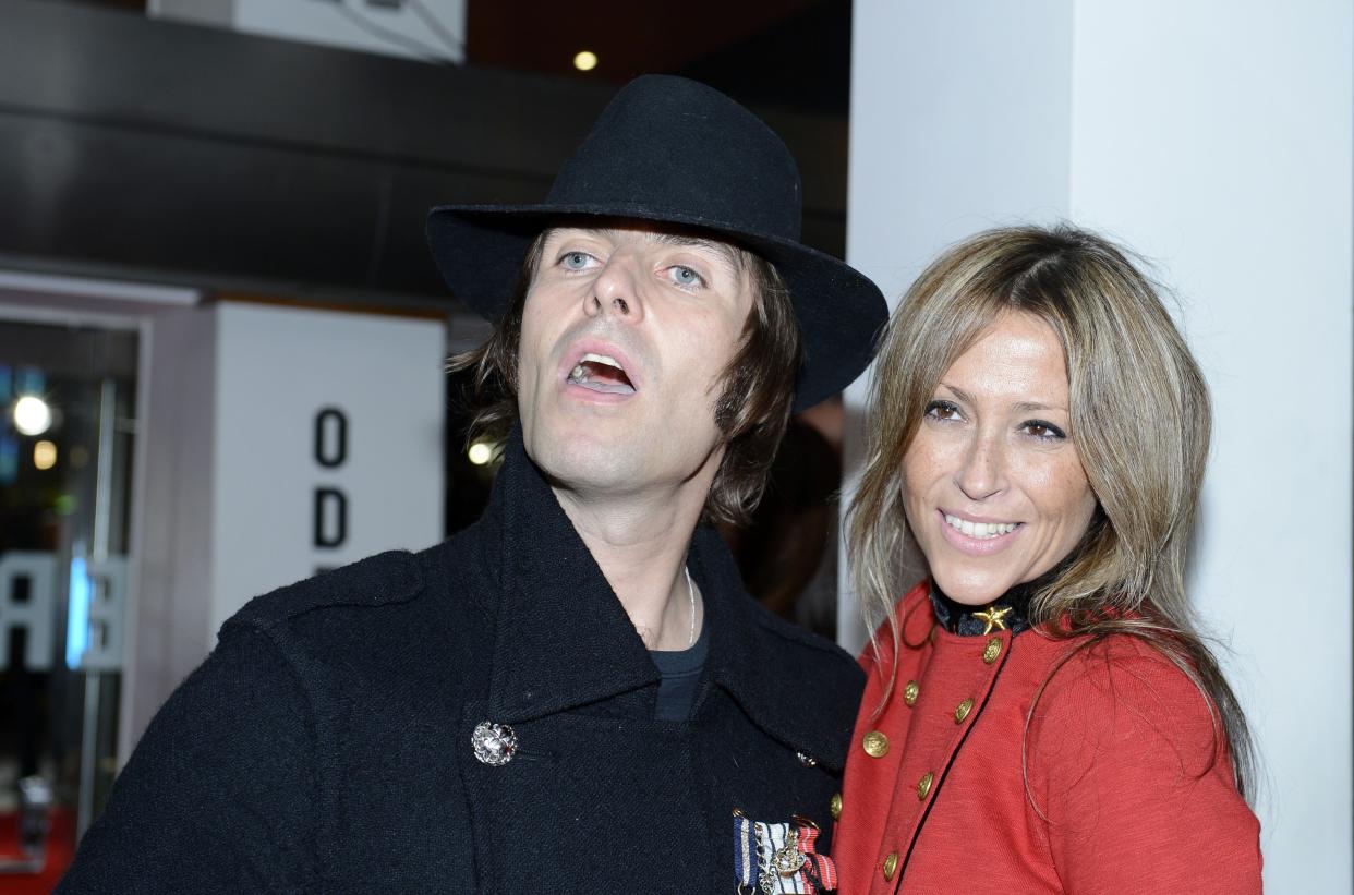 Liam Gallagher and his wife Nicole Appleton arrive to attend the gala screening of 'Crossfire Hurricane, Odeon Leicester Square, London.   (Photo by Jonathan Brady/PA Images via Getty Images)