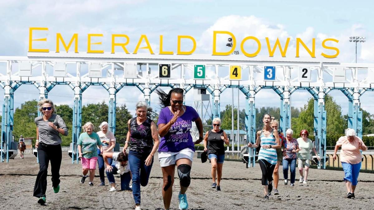 Grandparents race takes over Auburn's Emerald Downs