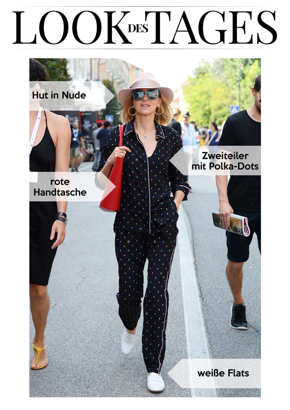 Naomi Watts lief etxrem lässig im Pyjama-Look durch die Straßen Venedigs. (Bild: Splash)