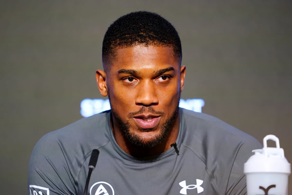 Anthony Joshua will aim to take his first step back towards boxing’s top table on Saturday (Zac Goodwin/PA) (PA Wire)