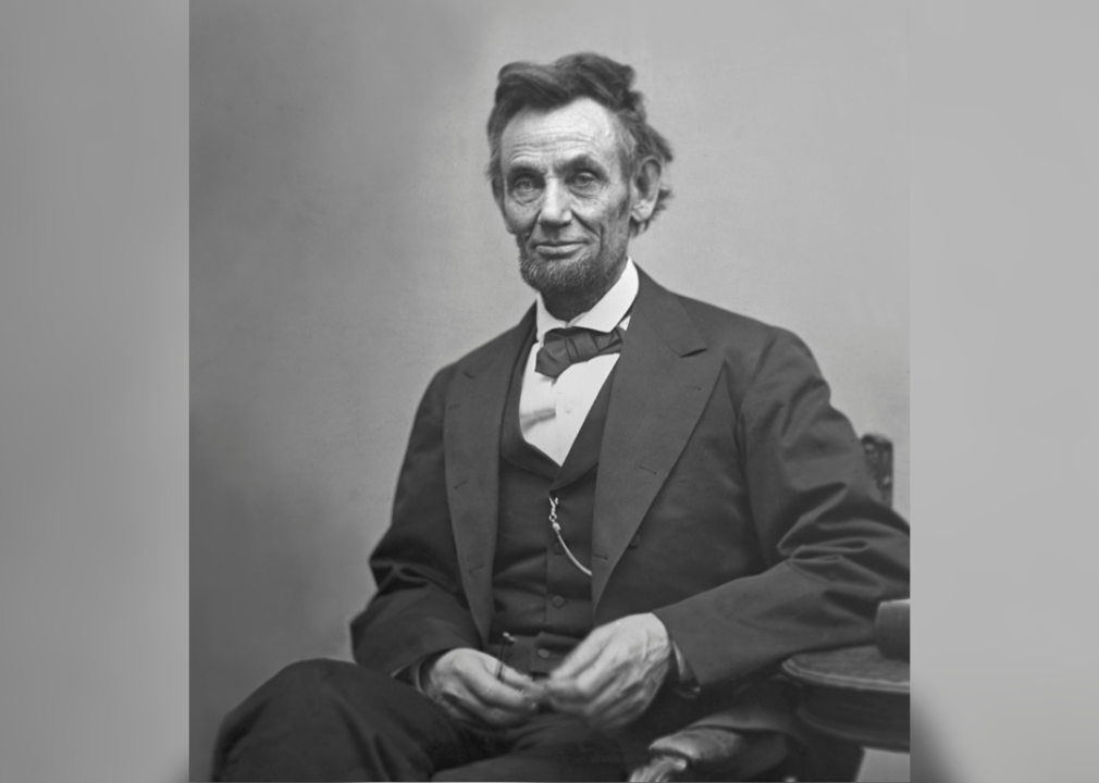 Portrait of Abraham Lincoln.