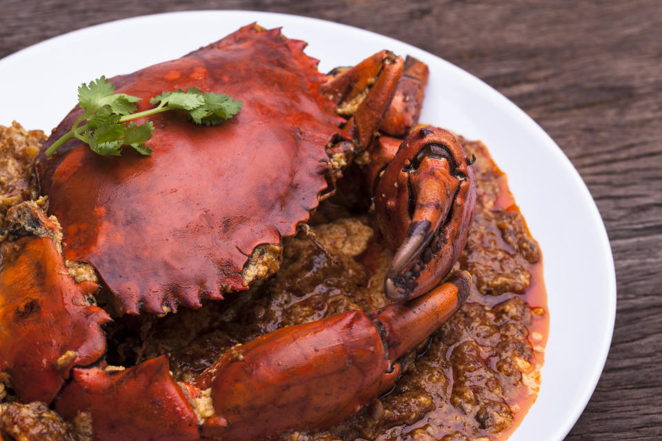 Singapore, Thailand Chilli Crab.