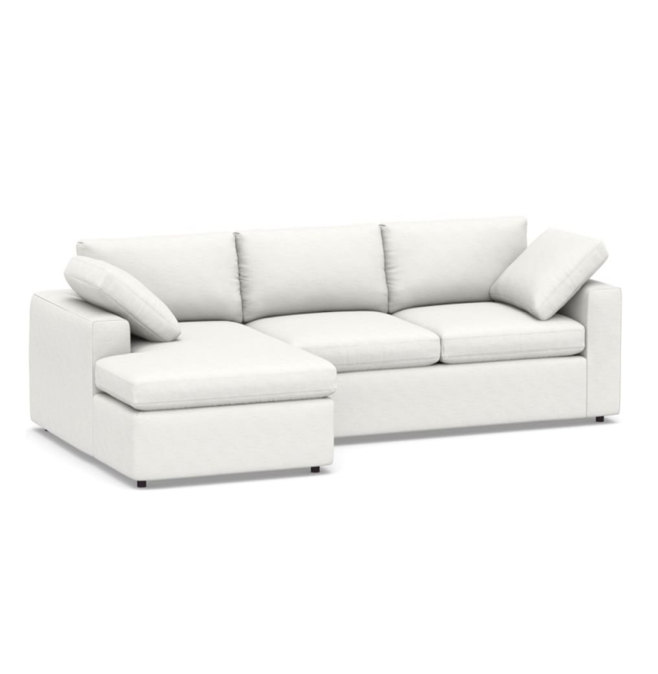 <p><a href="https://go.redirectingat.com?id=74968X1596630&url=https%3A%2F%2Fwww.potterybarn.com%2Fproducts%2Fdream-square-arm-upholstered-sofa-chaise-sectional&sref=https%3A%2F%2Fwww.womansday.com%2Fhome%2Fdecorating%2Fg44009093%2Fbest-cloud-couch-dupes%2F" rel="nofollow noopener" target="_blank" data-ylk="slk:Shop Now;elm:context_link;itc:0;sec:content-canvas" class="link ">Shop Now</a></p><p>Dream Square Wide Arm Upholstered Sectional Sofa</p><p>$4448.00</p><p>potterybarn.com</p><span class="copyright">Pottery Barn</span>