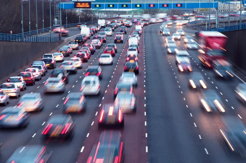 Cars on road