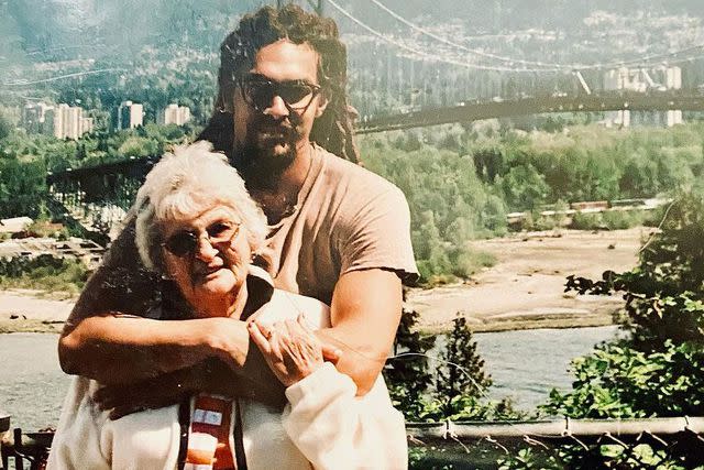 Jason Momoa/instagram Jason Momoa with his grandmother, Mabel.