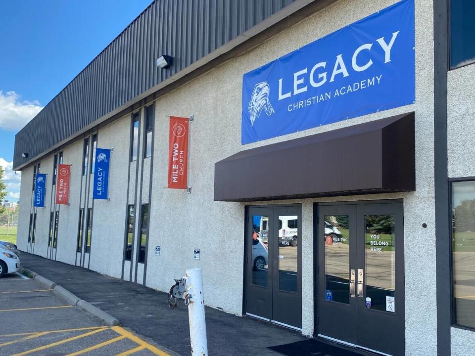 Former students of the Christian Centre Academy, now called Legacy Christian Academy, say they have been contacted by the Saskatchewan Professional Teachers Regulatory Board about an investigation into allegations of abuse at the school. (Jason Warick/CBC - image credit)