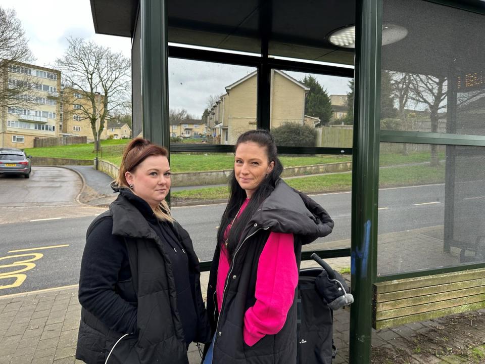 Sophie Hardy and Donna say they don’t feel safe for children in the area following the recent spate of attacks (The Independent)