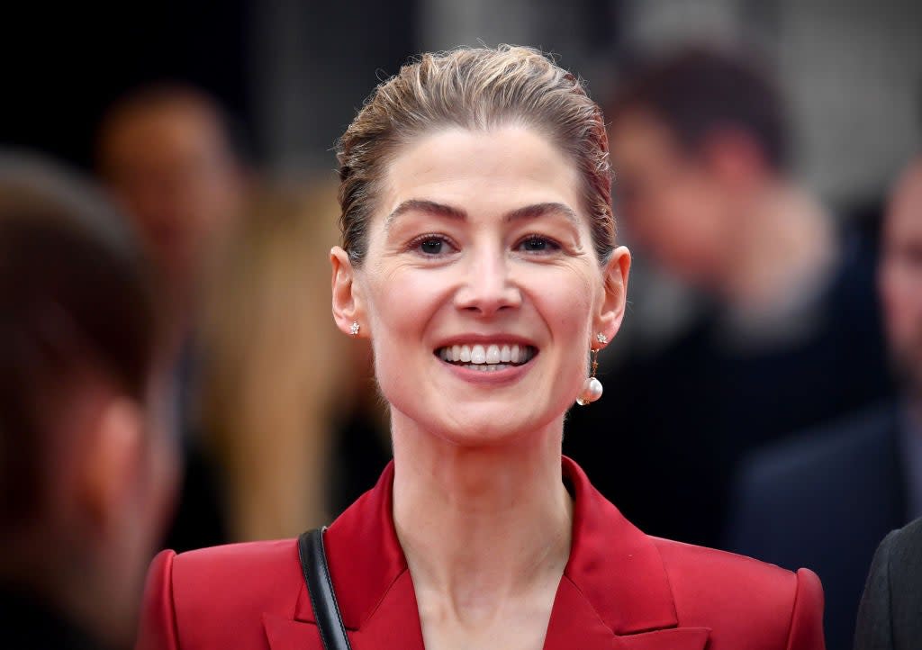 <p>Rosamund Pike speaks out on doctored images</p> (Gareth Cattermole/Getty Images)