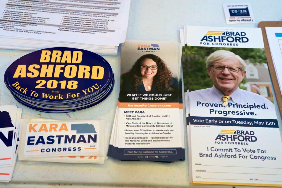 Election material for Kara Eastman and Brad Ashford