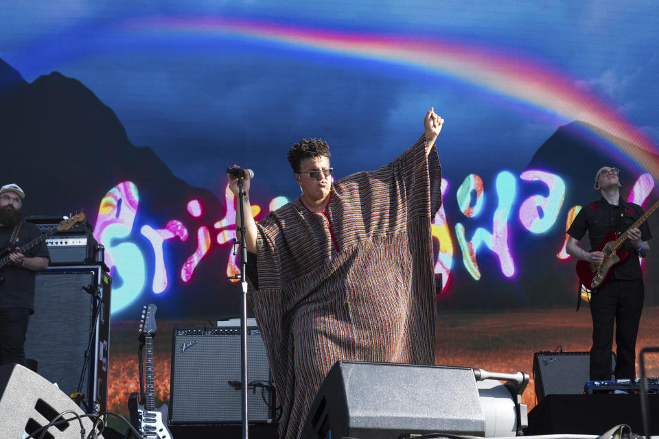 Brittany Howard performs during the Bonnaroo Music & Arts Festival on Saturday, June 15, 2024, in Manchester, Tenn. (Photo by Amy Harris/Invision/AP)